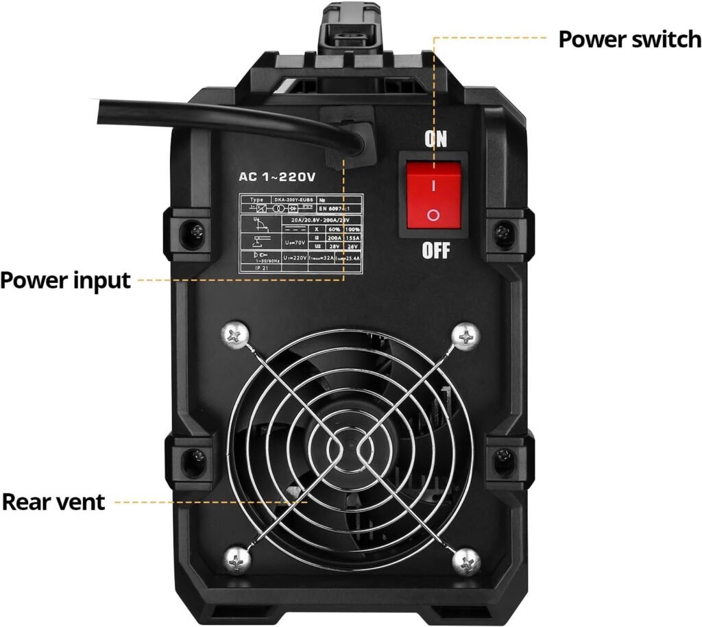 Mini Stick/Lift TIG Welder：DEKO 135Amp 220V MMA Portable ARC Welding Machine Kit, IGBT Digital Display LCD, Hot Start, Arc Force, Anti-Stick