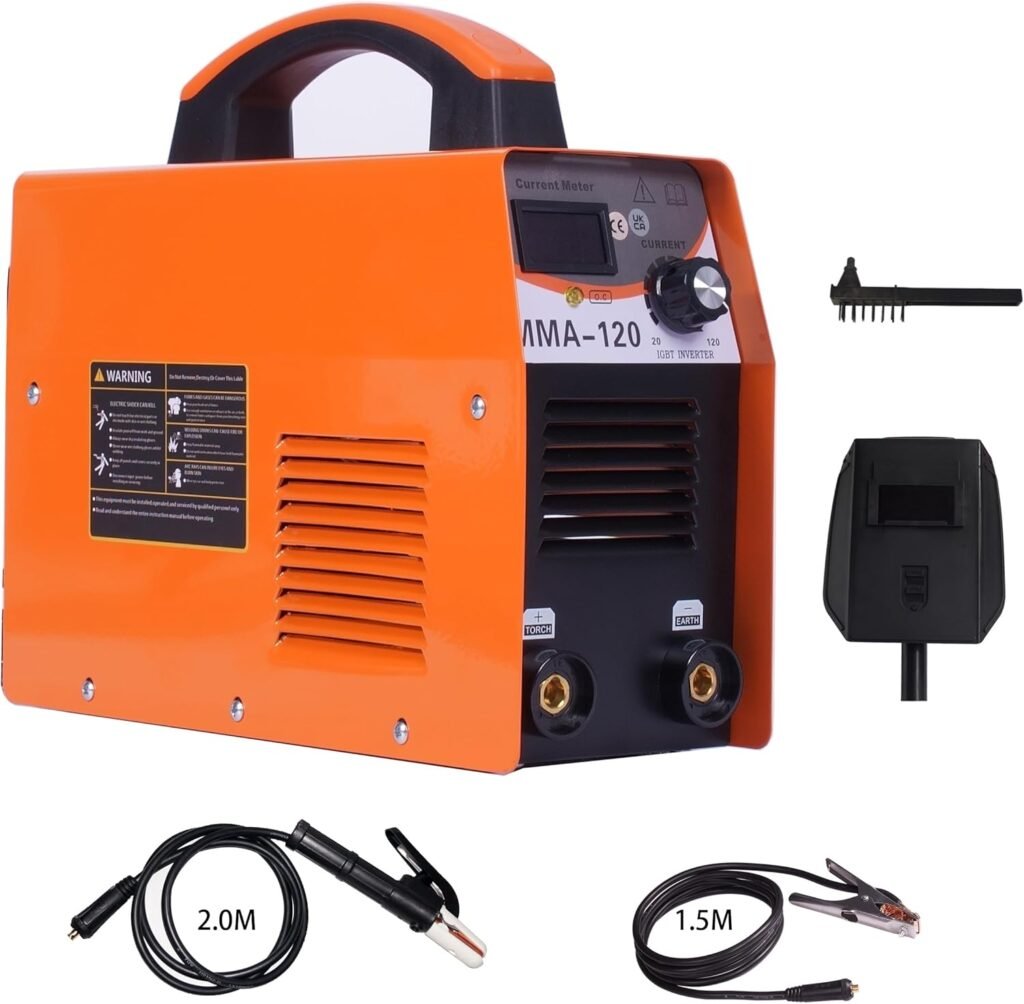 ROJOO MMA-120 Inverter Welding Machine Stick Welder IGBT Current 120A Mini Small Size Welder Complete Portable Welding Equipment