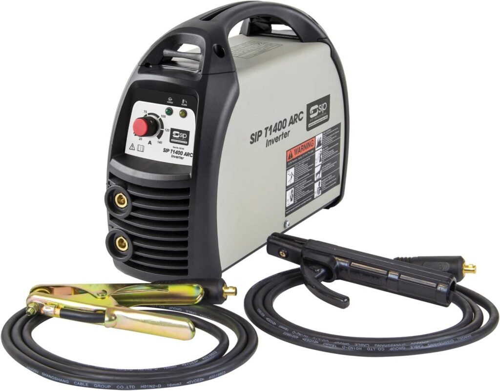 SIP T1400 ARC MMA Inverter Welder, 230V Welding Machine with Scratch-TIG Function, 140A Mini Welding Kit and Accessories for ARC/MMA Welding Equipment