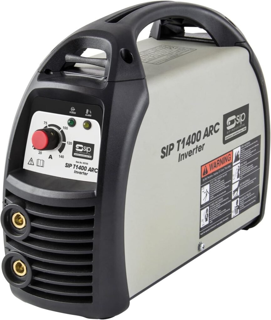 SIP T1400 ARC MMA Inverter Welder, 230V Welding Machine with Scratch-TIG Function, 140A Mini Welding Kit and Accessories for ARC/MMA Welding Equipment