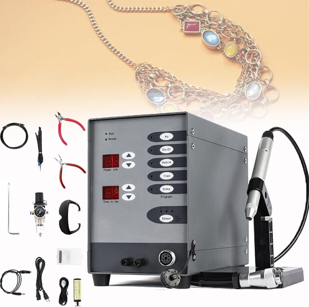 Spdazzleburst Permanent Jewelry Welder kit, CNC Spot Welding Machine, for DIY Jewelry Repair Portable Spot Welding Machine for Jewelry Gold Silver Platinum