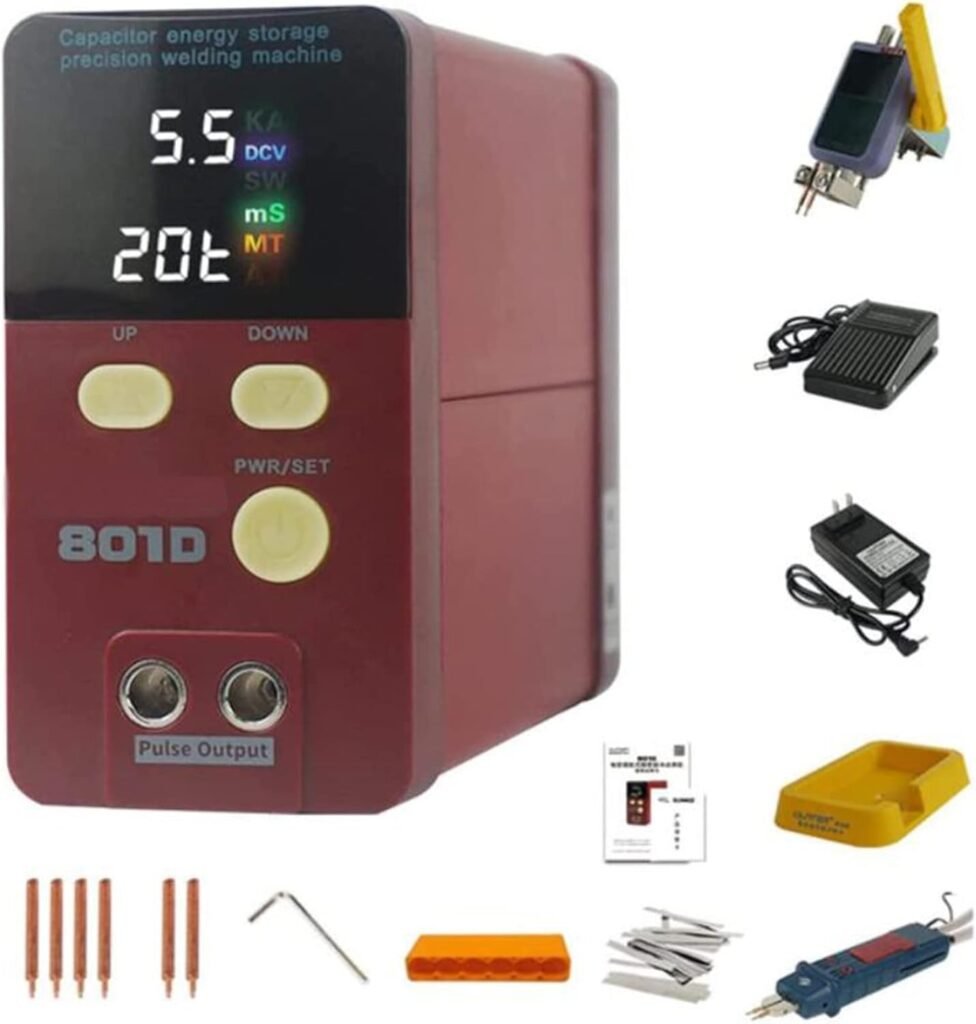 XNZJHPP 709ad Battery Spot Welder,Fixed Pulse Spot Welding,Induction Automatic Spot Welding Machine,3.2kw High Power Pulse Spot Welder,18650 Power Lithium