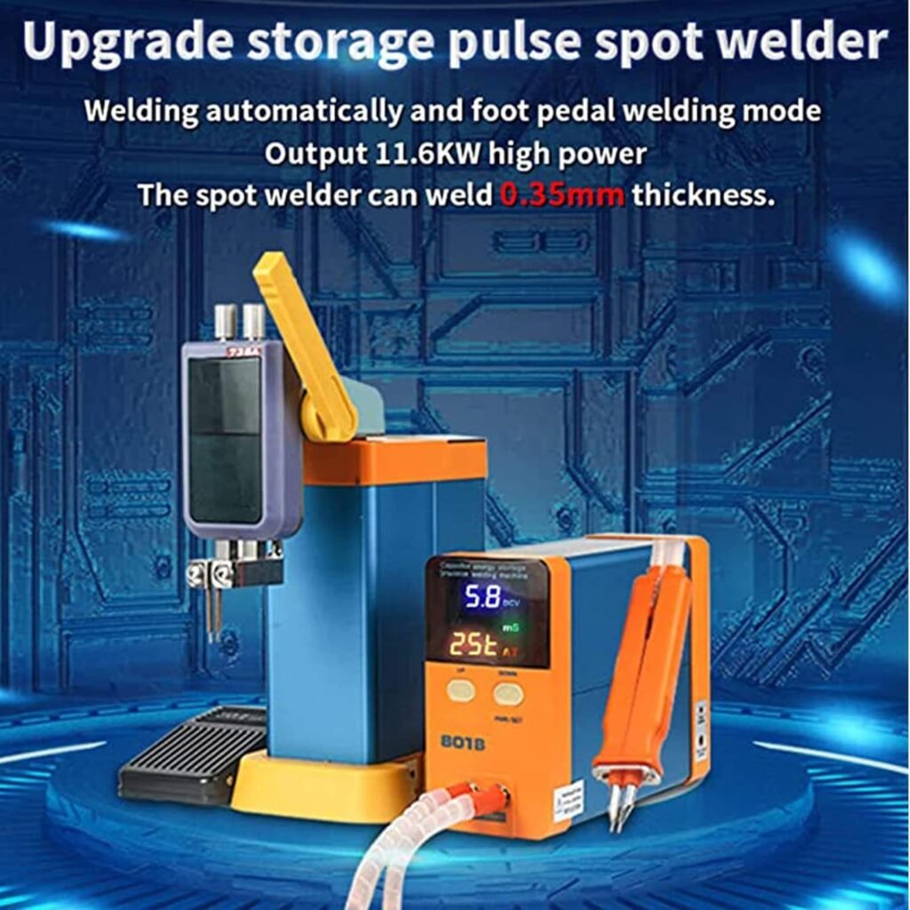 CHUNTIANMEI Industrial Energy Storage Battery Welding Machine,801B Battery Spot Welder,With Spot Welder Pen,11.6Kw Pulse Spot Welder,Portable Precision Battery Welding Equipment