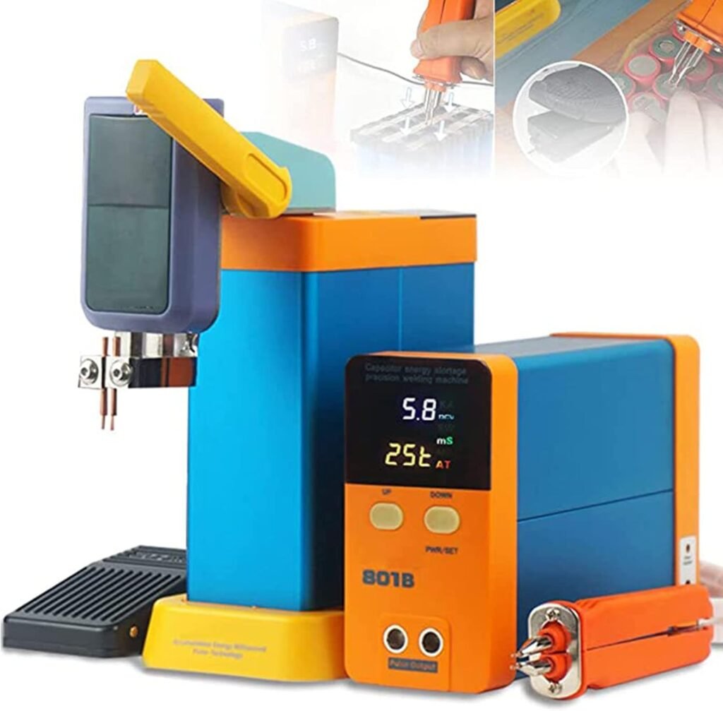 CHUNTIANMEI Industrial Energy Storage Battery Welding Machine,801B Battery Spot Welder,With Spot Welder Pen,11.6Kw Pulse Spot Welder,Portable Precision Battery Welding Equipment