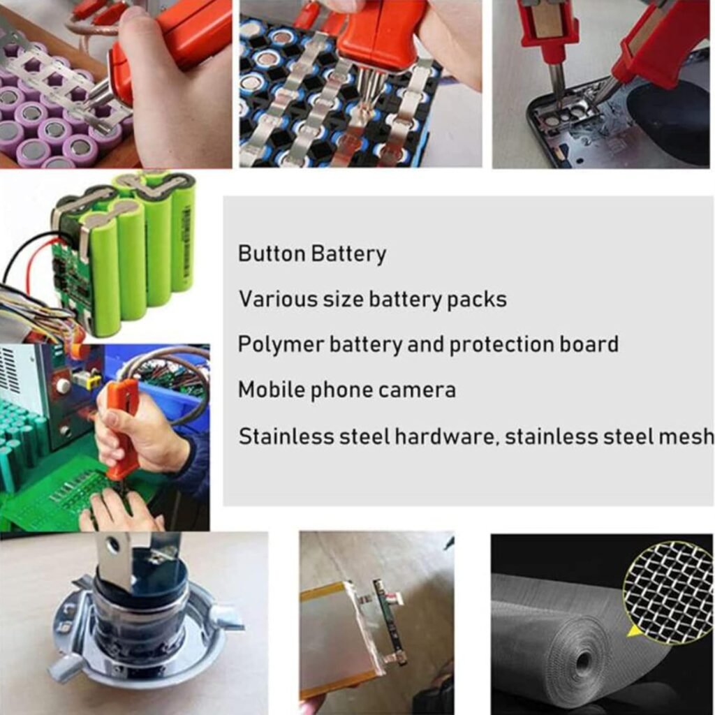 JOSKAA Lithium Battery Spot Welder,Power Battery Welding Electric Welding Pen Butt Welding Machine Fast Welding Lead Sheet for Various Accumulators And Button Batteries