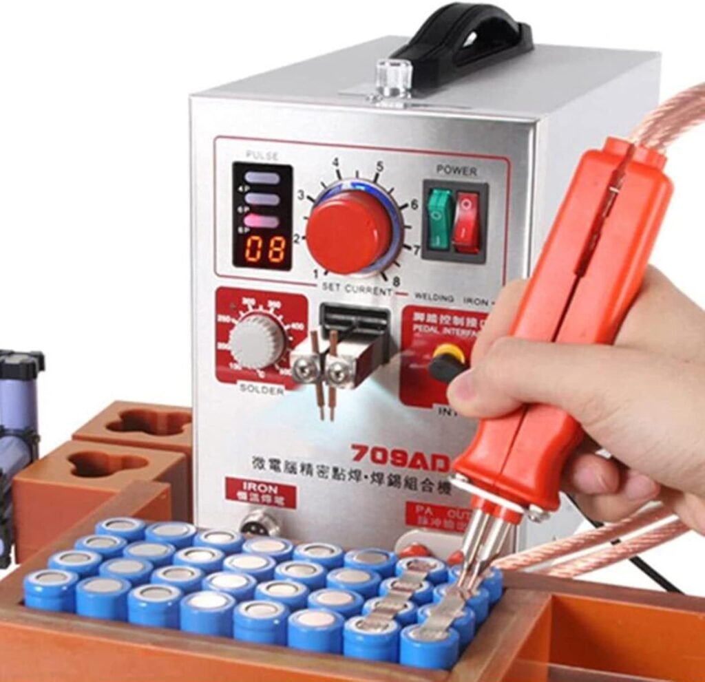 JOSKAA Lithium Battery Spot Welder,Power Battery Welding Electric Welding Pen Butt Welding Machine Fast Welding Lead Sheet for Various Accumulators And Button Batteries