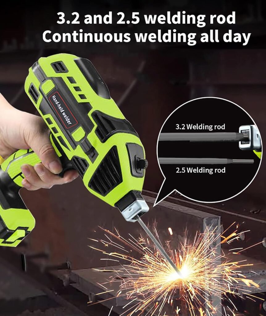 Portable ARC Welder Machine Kit - Efficient Handheld Welding Machine, With Electric Welder Gun For 3/32-1/8 Wire Rods - 6 Variable Current Adjustment