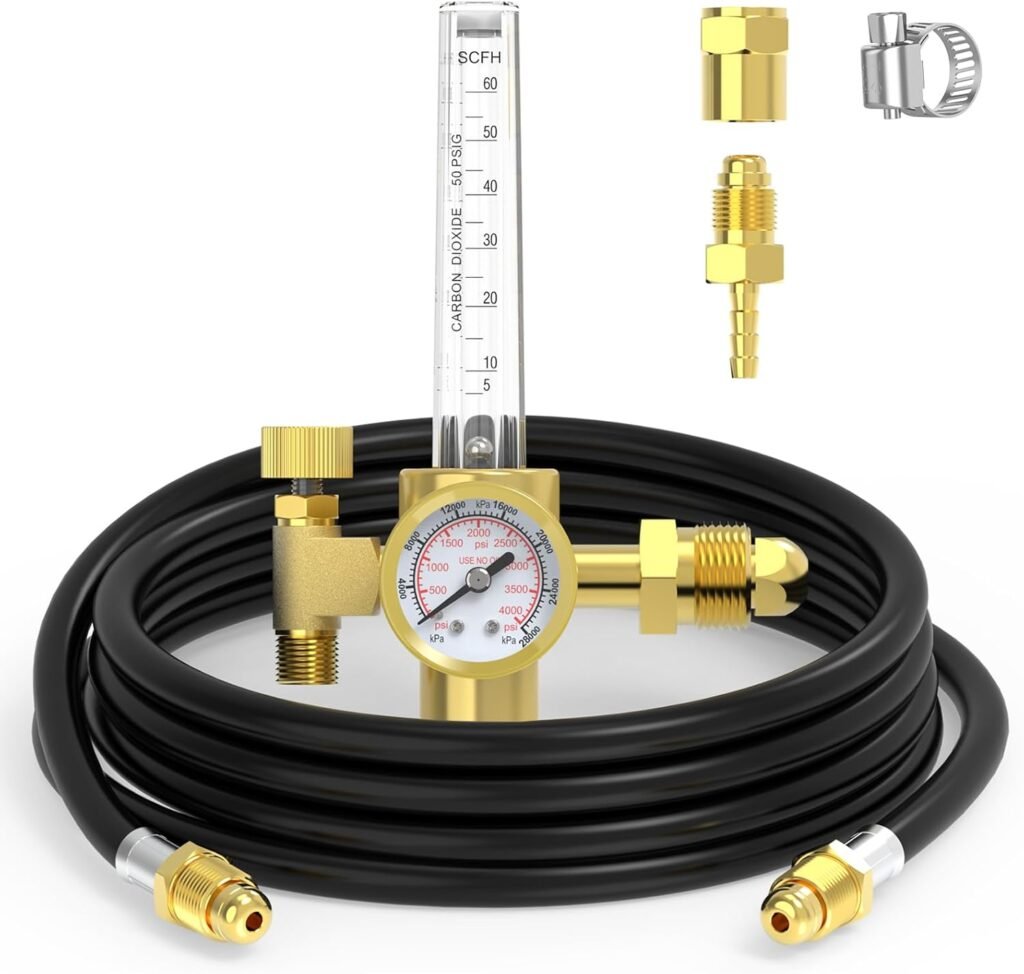 YESWELDER CO2 Argon Regulator with Gas Hose TIG Welder