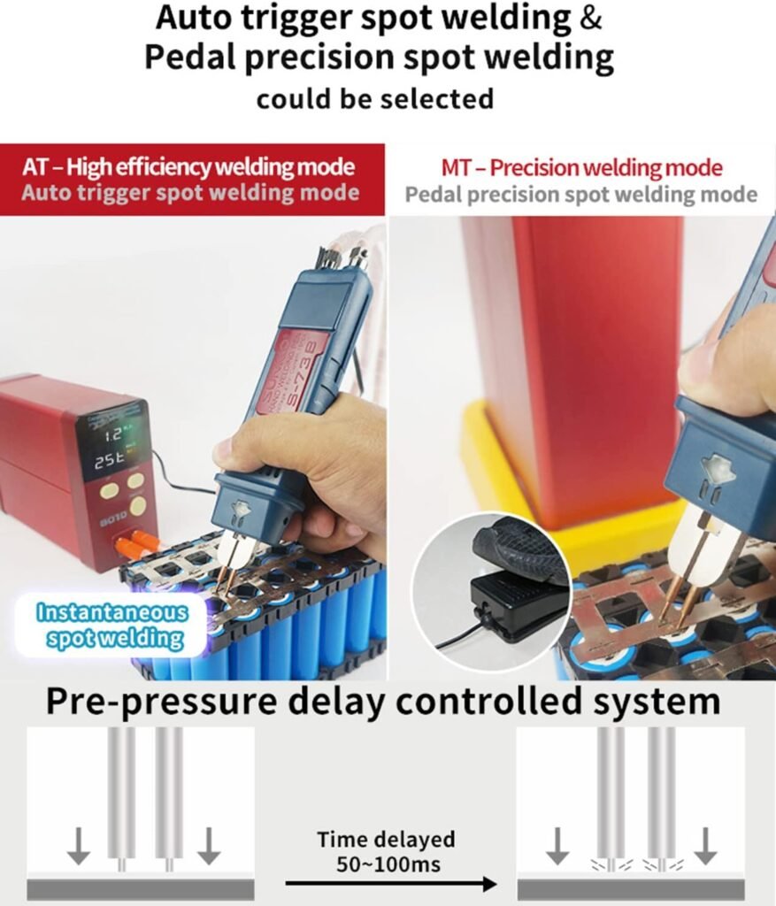 801D Cordless Spot Welder,Portable Pulse Spot Welder,Lithium Battery DIY Hand Welding Pen 110V-220V,Lithium Batteries Soldering Machine