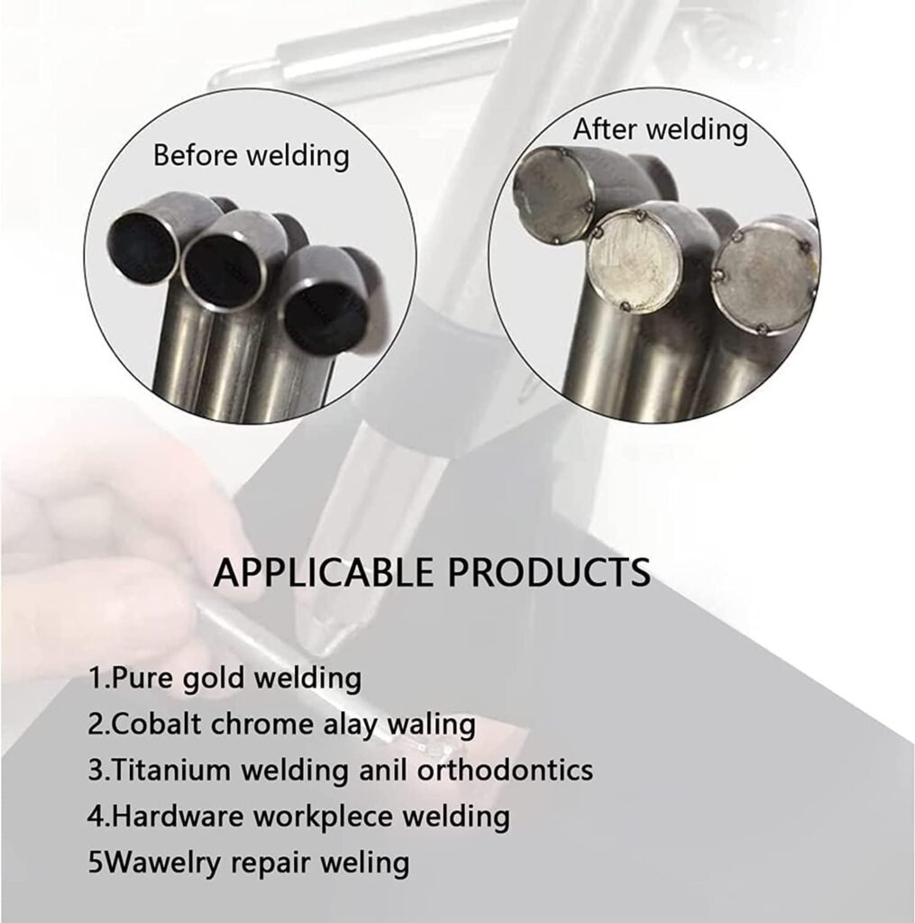 Jewelry Welder Kit - Permanent, Automatic Spot Welder for Gold, Aluminum, Titanium, Orthodontics - 50-600A Welding - Jewelry Restoration