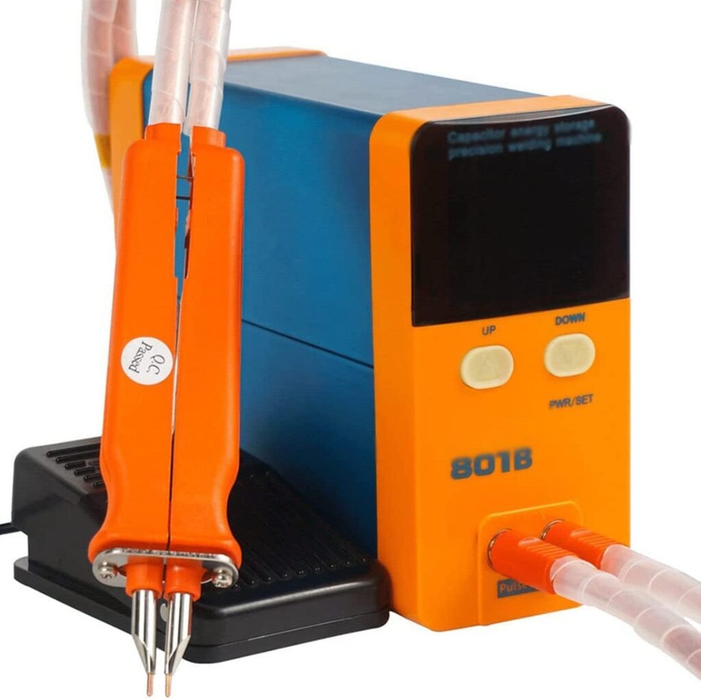 KLUFO 801B Cordless Spot Welder 11.6KW Industrial Energy Storage Battery Welding Machine Spot Welding Machine Portable Precision Pulse Battery Welders for 18650,14500 Lithium Battery