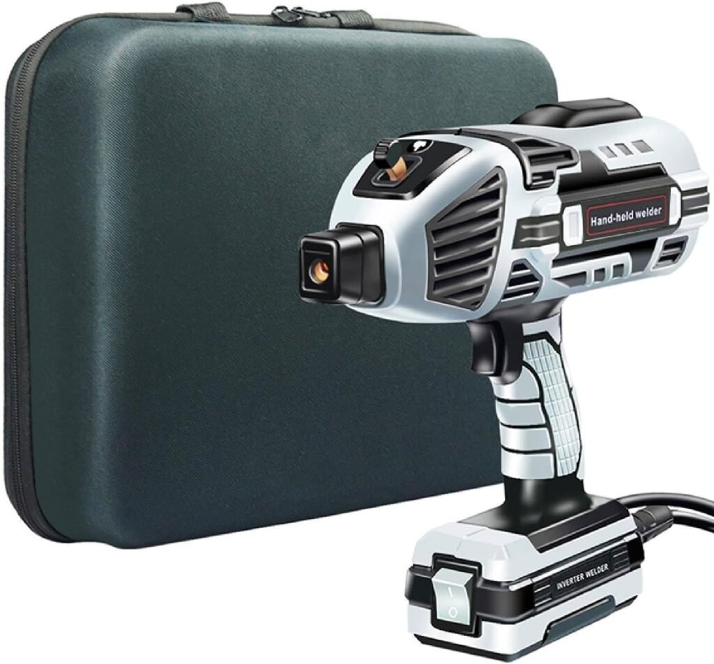 Portable Welder Machine,20-120a Handheld Arc Welder,6 Variable Current Adjustment,Automatic Dual-Use Arc Small Electric Welding Gun,for 3/32 1/8 (2.5/3.2mm) Wire Rods,A
