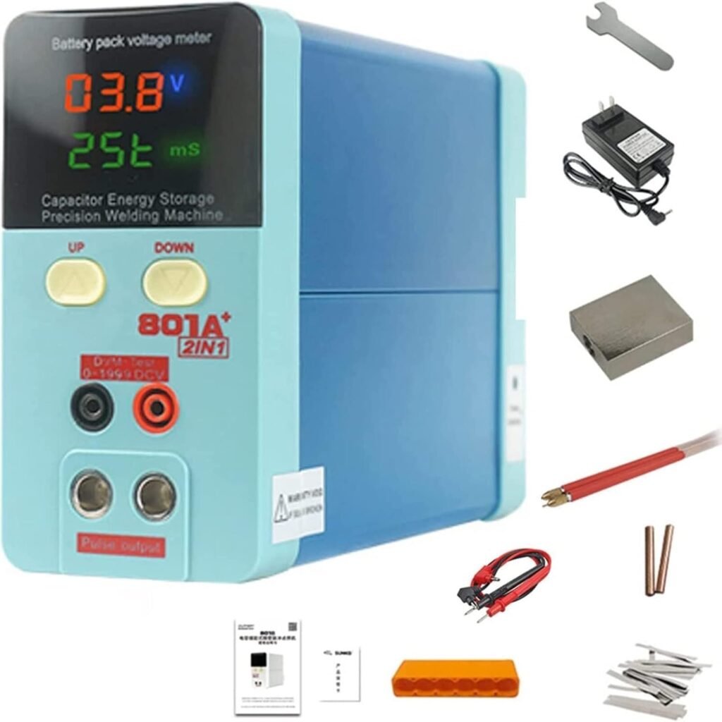 ZIJINGY Portable precision pulse battery welder,801A battery spot welder 11.6KW for industrial energy storage batteries,welding pin for battery pack assembly