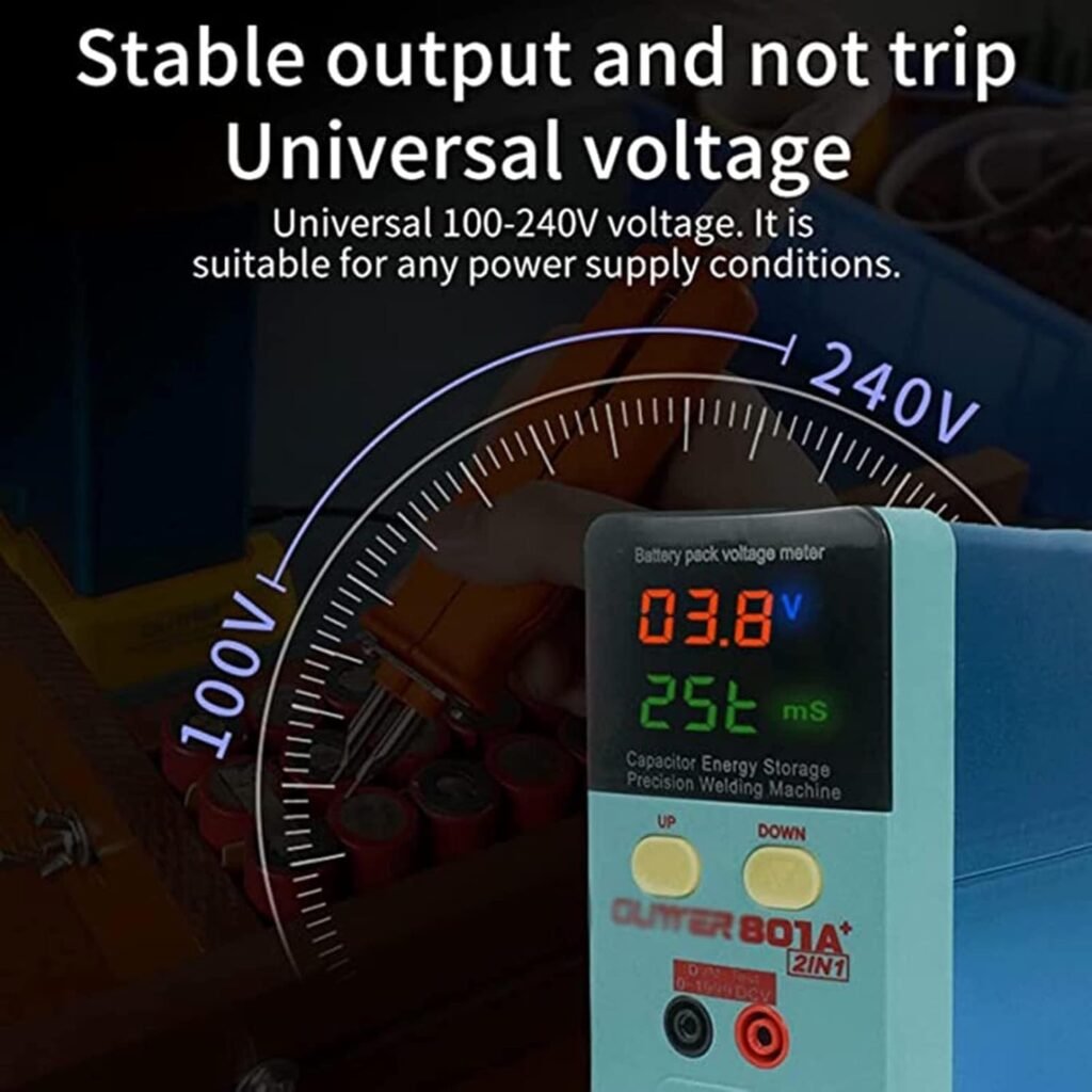 ZIJINGY Portable precision pulse battery welder,801A battery spot welder 11.6KW for industrial energy storage batteries,welding pin for battery pack assembly