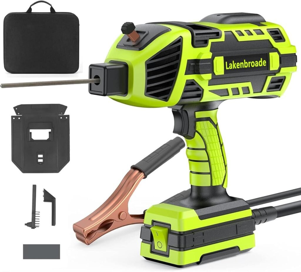 4600W Portable Welding Machine,110V/220V Handheld Welder with IGBT Inverter 6 Variable Current Adjustment, Portable Welder Fits for 3/32-1/8 Wire rods Electric Stick Welder Machine