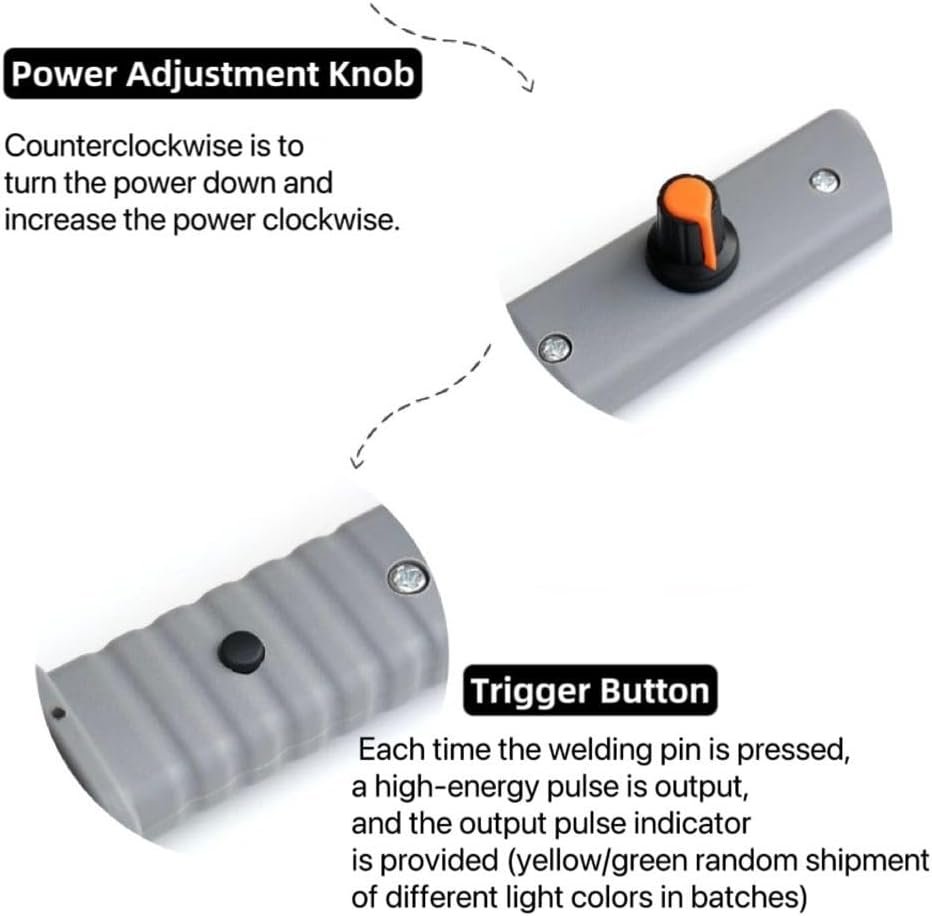 Adjustable Spot Welder Pen High Power MOS Tube and Detachable Copper Pins