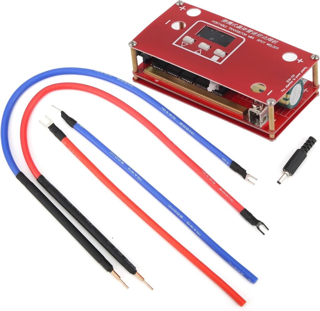 Garosa Spot Welder Set, Mini Spot Welder Machine Portable Transistor 18650 Lithium Battery Spot Welder Soldering Machine Spot Welder for Capacitor,Spot Welding