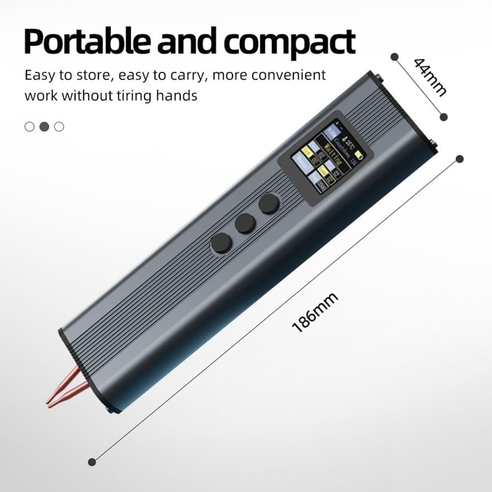 HR10 Spot Welder Portable Mini Handheld Digital Display Spot Welder 11 Gears Adjustable 2200mAH Spot Welding Machine