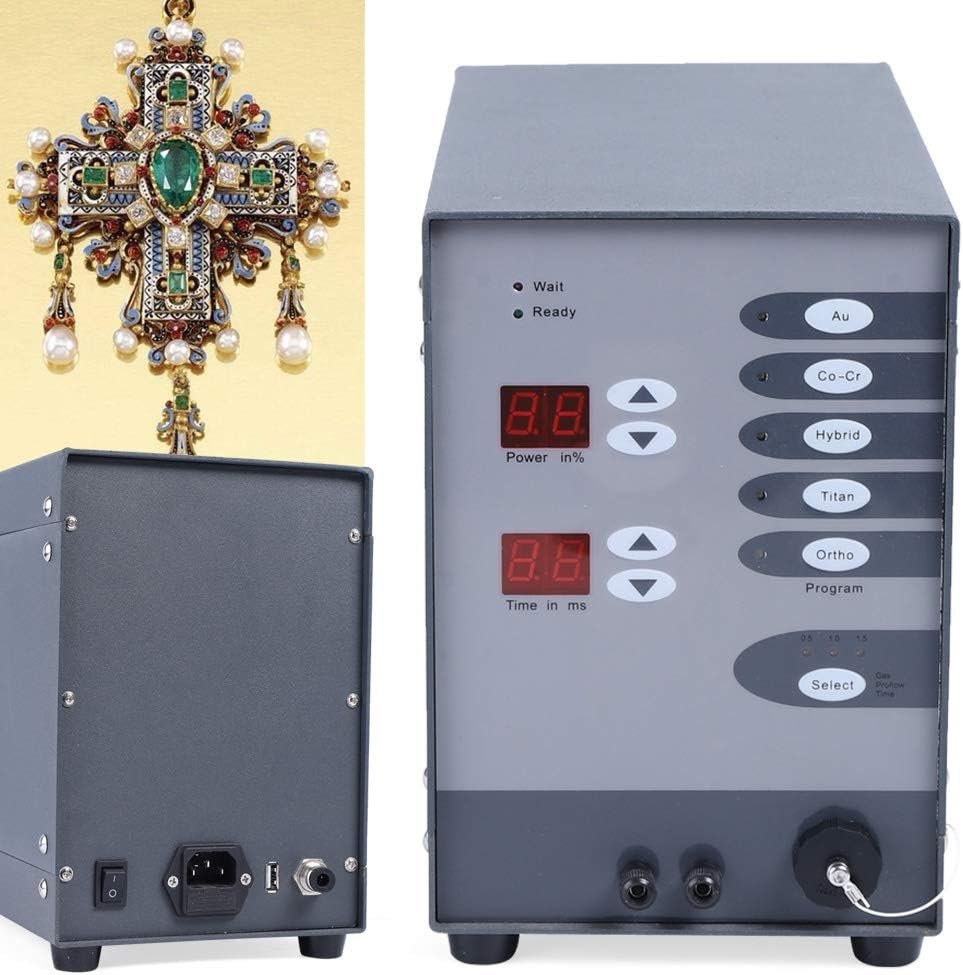 Spot Welder Permanent Jewelry Welder Kit CNC Spot Welding Machine 110V 60HZ Pulse Argon Arc Welding Machine for DIY Jewelry Repair Gold and Hardware Workpiece