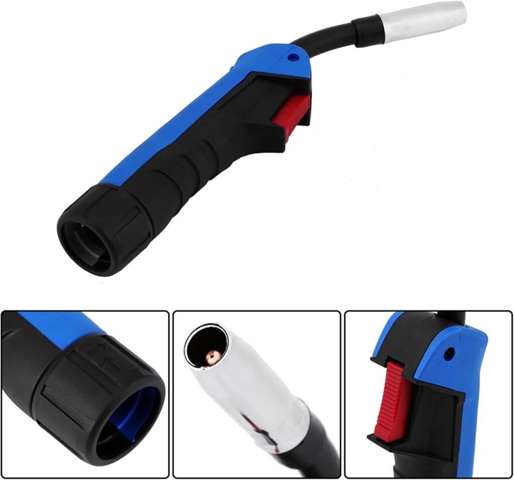 TOPINCN Welding Torch, Rubber Handle Convenient Easy to Use Brand New MIG Welder Gun, for Welding Industey Machine Other