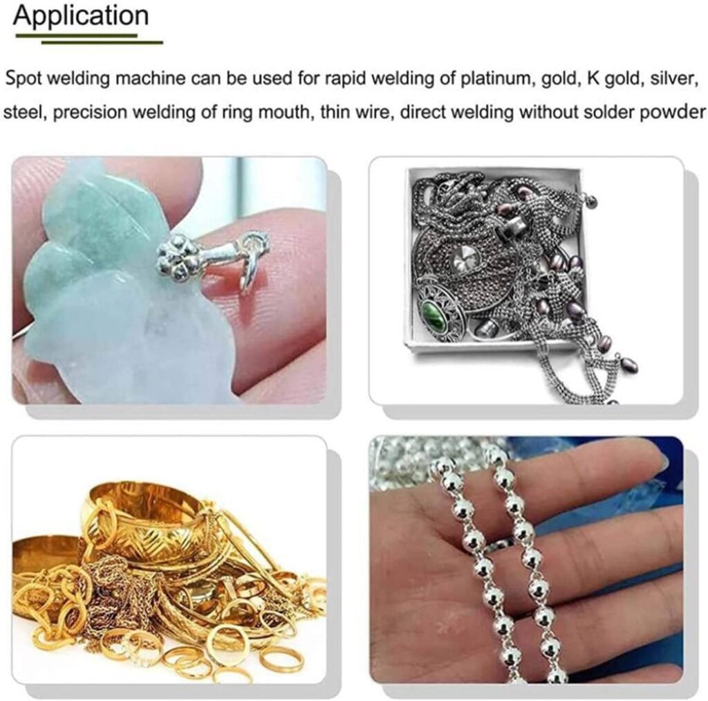 XINRISHENG Jewelry Pulse Welding Machine, Pulse Sparkle Spot Welder, 30A/80A Permanent Jewelry Welder Kit, Jewelry Spot Welding Machine with Foot Pedal