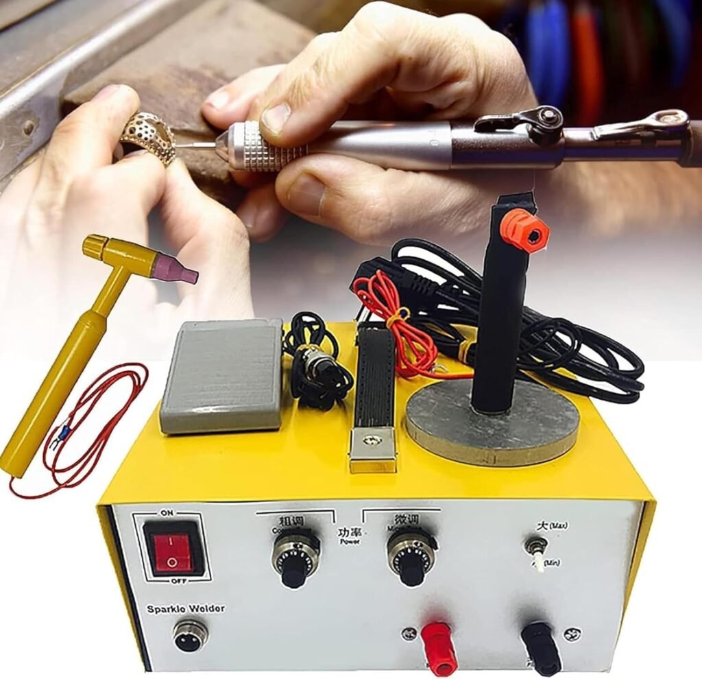XINRISHENG Jewelry Spot Welder, Jewelry Pulse Welding Machine, Pulse Arc Welder Permanent Jewelry Pulse Spot Welder for DIY