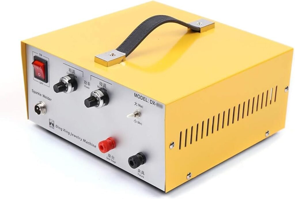 XINRISHENG Spot Welding Machine, Pulse Sparkle Spot Welder, Jewelry Pulse Welding Machine, Foot Pedal Control Household,for Gold Silver