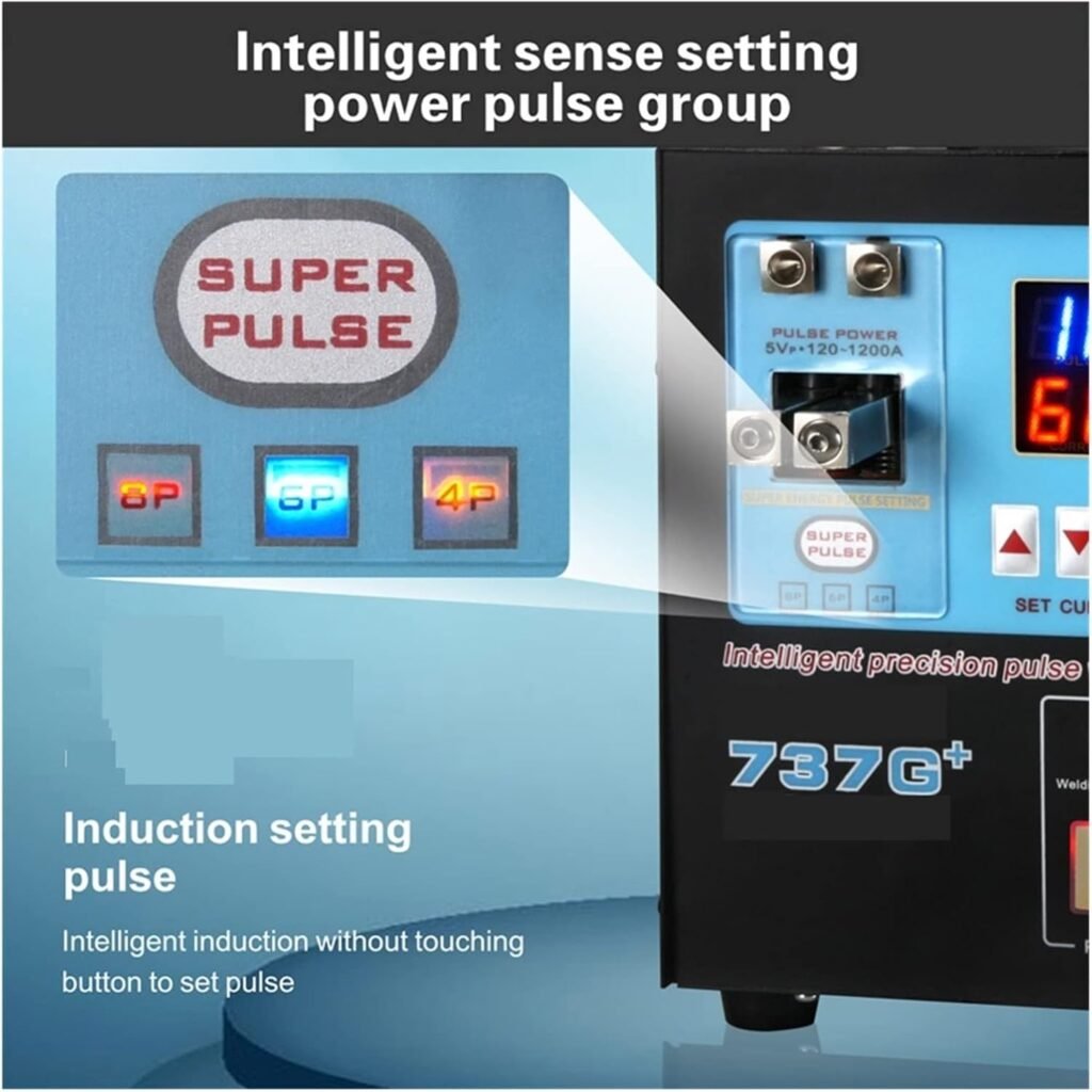 737G+ 4.3KW Battery Spot Welding Machine for 18650 Battery Nickel Strip Connection Battery Spot Welder High Power Welding DIY  Tools