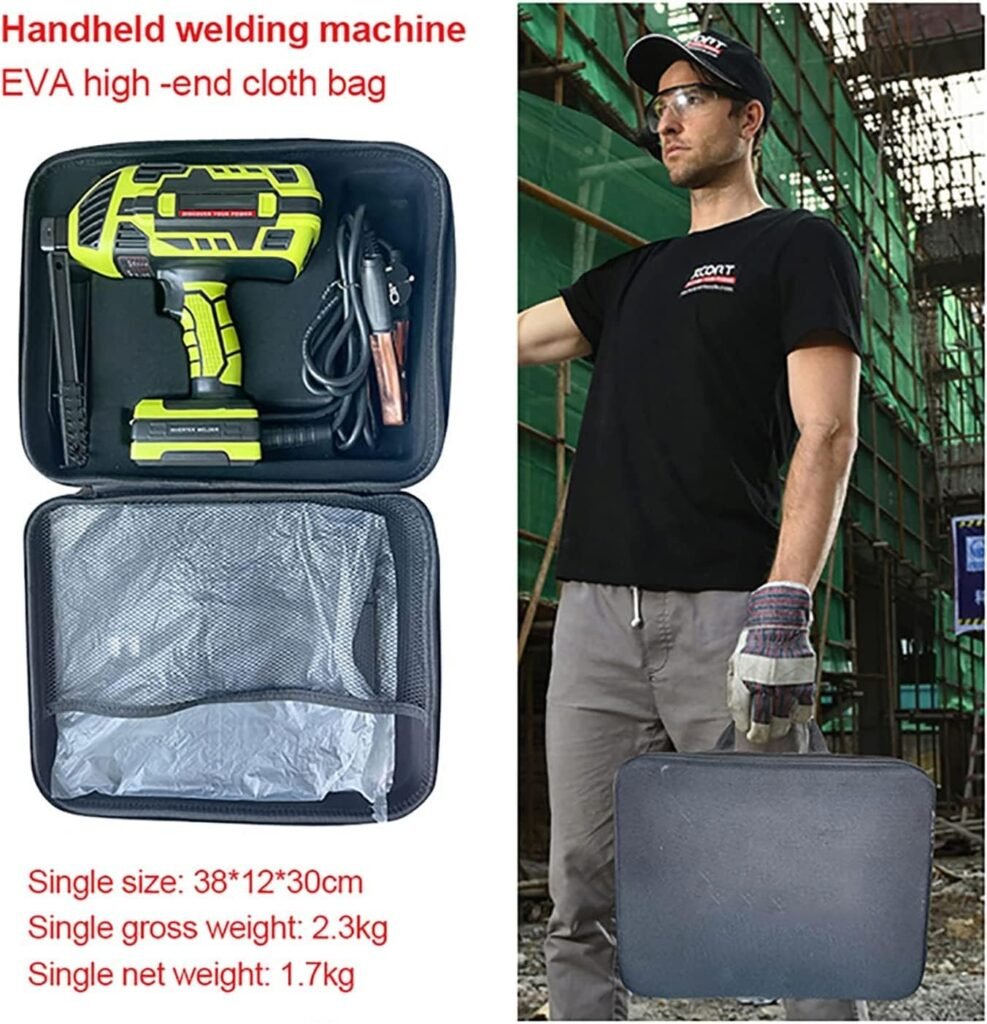 CYTBEK Welding Machine, Handheld Welder with IGBT Inverter 6 Variable Current Adjustment, Portable ARC Welder Gun Fits for 3/32-1/8 (2.5-3.2mm) Wire rods Electric Welder Machine Kit