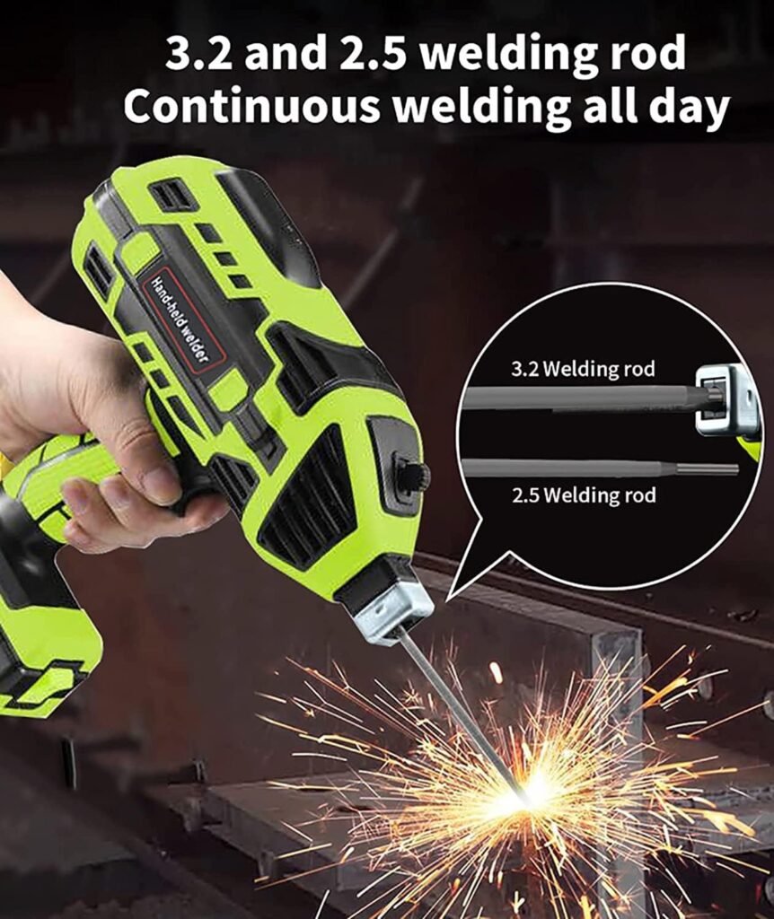 CYTBEK Welding Machine, Handheld Welder with IGBT Inverter 6 Variable Current Adjustment, Portable ARC Welder Gun Fits for 3/32-1/8 (2.5-3.2mm) Wire rods Electric Welder Machine Kit