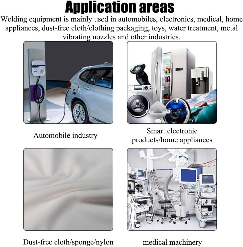 FAcoLL Ultrasonic Plastic Welding Machine, Handheld Ultrasonic Spot Welder with Electronic Pedal, Nylon Spot Welding Machine for Riveting Fabrics and Spot Welding