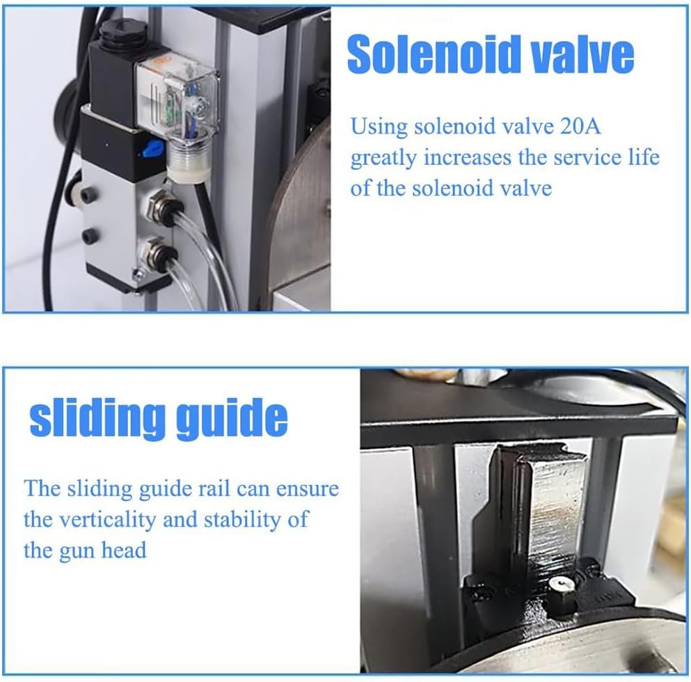 FAcoLL Ultrasonic Plastic Welding Machine, Handheld Ultrasonic Spot Welder with Electronic Pedal, Nylon Spot Welding Machine for Riveting Fabrics and Spot Welding