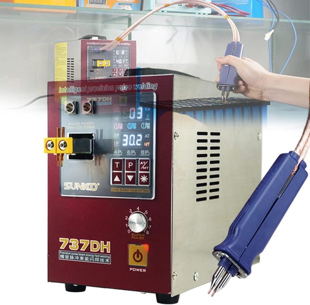 KLUFO Battery Spot Welder and Soldering Station Portable Pulse Welding Machine for Battery Pack 18650 14500 Lithium Batteries, for Batteries 18650 Packs Spot Welding Equipment