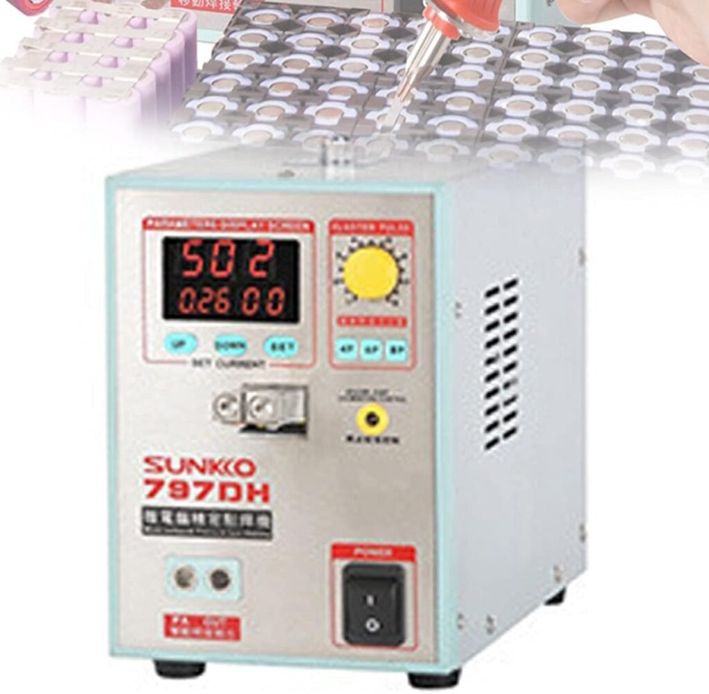 KLUFO Pulse Spot Welder 797DH 18650 Battery Welding Machine, High Power Handheld Pulse Spot Welding Machine, for Batteries 18650 Packs Spot Welding Equipment