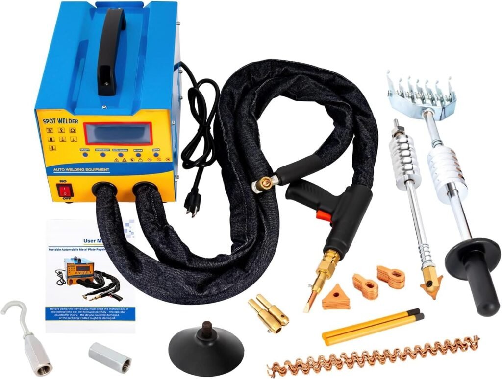 UPIKIT Dent Repair Machine, Spot Welder Dent Puller, 3000W Stud Welder Dent Repair Kit, 7 Models Spot Welding Machine for Car Body Dent Repair