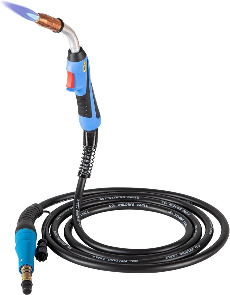 VEVOR Mig Welding Gun 250Amp 15Ft, fit for Torch Welder Gun Miller Welding Gun M-25 Welding Torch Stinger Replacement fit for Miller M-25 Part Number 169598 fit 0.030-0.035 Wire