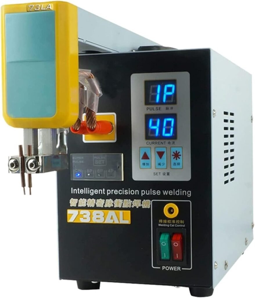 ZIJINGY Battery Welder, Pulse Spot Welder for 18650 14500 Lithium Battery Pack Construction, 3.6 kW Pulse Magnet Telescopic Arm Battery Spot Welder