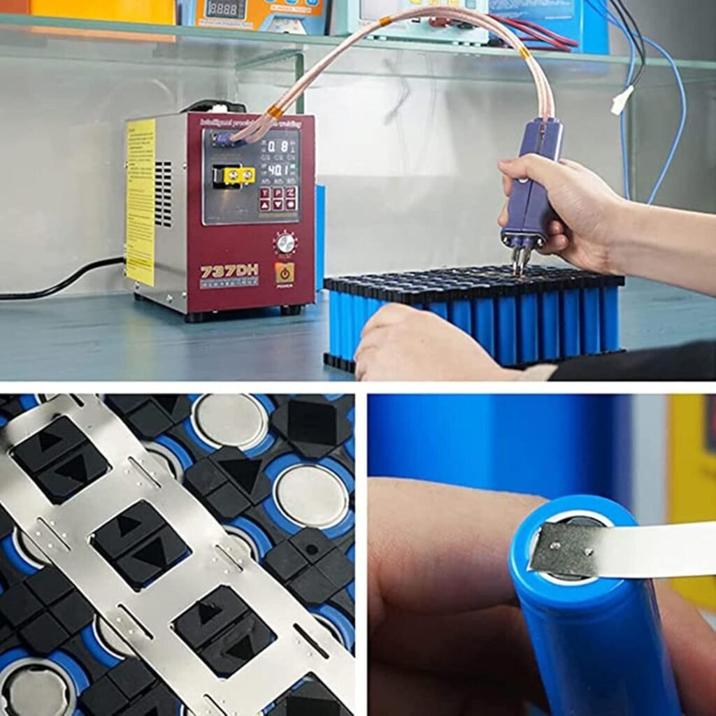 ZIJINGY Pulse Spot Welder Portable battery welding equipment is suitable for lead wire and wire welding of 18650 lithium battery pack, stainless steel, iron, nickel and other hardware parts