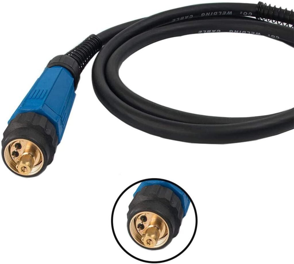 SUSEMSE MIG Welding Torch Gun Inert Gas CO2 MB-15AK for MIG MAG Welder Binzel Type Flexible Head 16Ft 5M