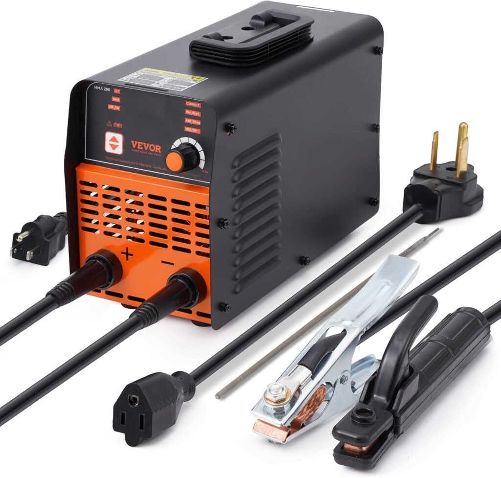 VEVOR Stick Welder, 200Amp 3 in 1 ARC/Lift Tig  Plastic Welder Machine, 110/220V Hot Stapler with Hot Start Arc Force Anti-Stick, Plastic Welding Kit Car Bumper Repair Kit