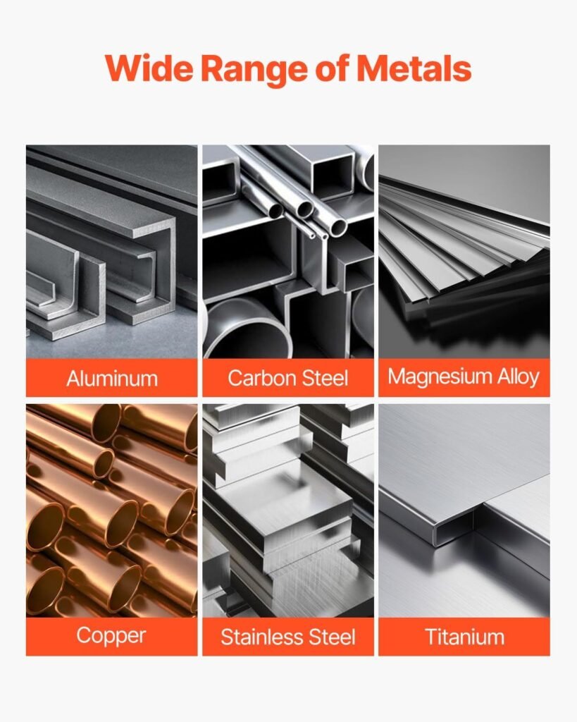 VEVOR TIG Welder, 225A 6-In-1 Aluminum Welding Machine (Large LED Display)- AC TIG/DC TIG/AC Pulse TIG/DC Pulse TIG/Spot TIG/MMA(Stick), 110220V Dual Voltage Electric Welder with IGBT Inverter