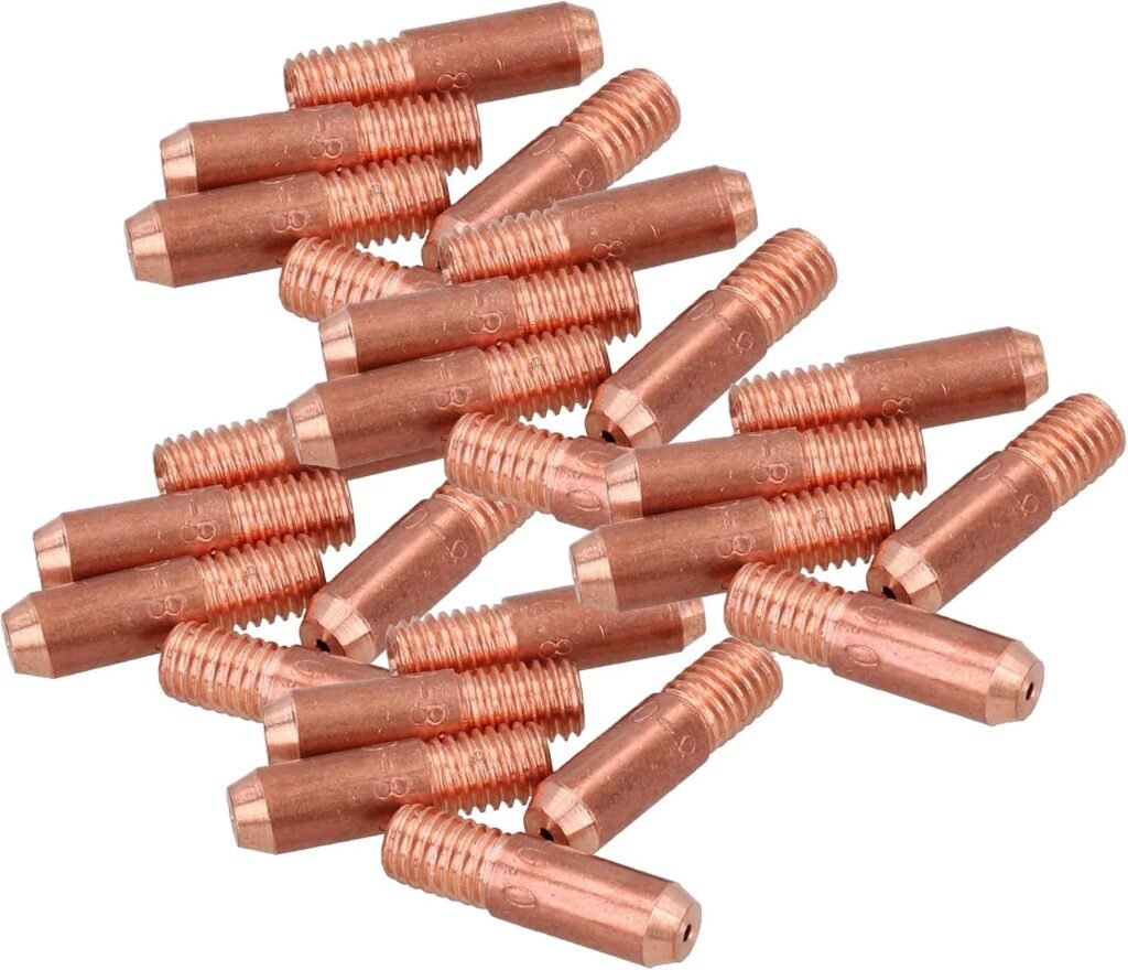 0.8mm Mini Contact Tips 10pk Hobby Welding Torch Welder MIG Gas M5 Thread