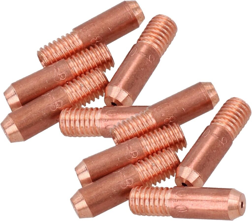 0.8mm Mini Contact Tips 10pk Hobby Welding Torch Welder MIG Gas M5 Thread