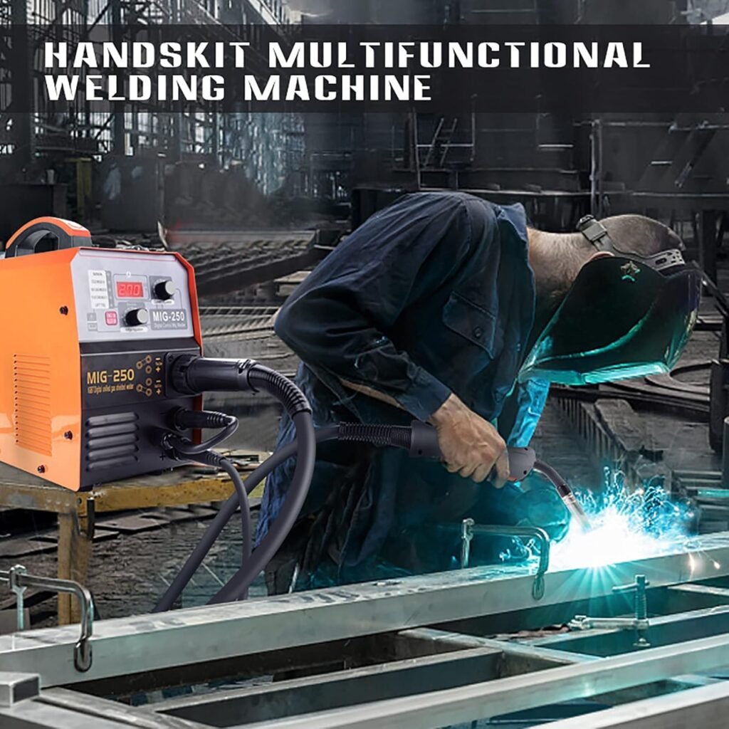 BLOSSS Portable MIG Welder, 3 in 1 Combo MMA/MIG/LIFT TIG Welding Machine, Flux Core Welder, MIG-520 Welder Machine, mig welding equipment
