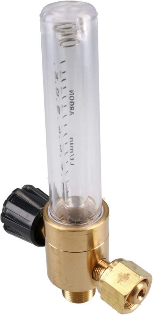 Flowmeter 0-14 LPM Welding Gas Bottle Flow Metre Gauge Welder Argon MIG