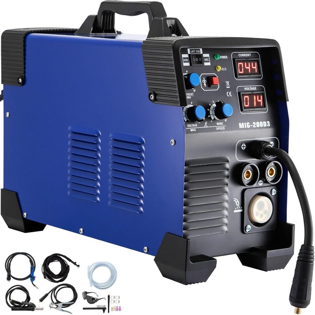 MIG MMA TIG 3 in 1 Combo Inverter Welder 270A/250A/200A/160A Welding Machine for Steel and Iron Aluminum Repairing DIY  Tools(MIG 200A)