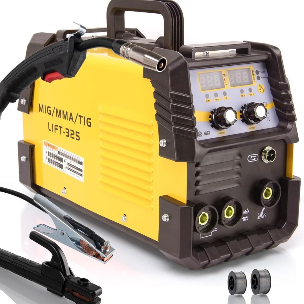MIG Welder 20-325A 110V/220V Dual Voltage MIG/Lift TIG/Stick 3 in 1 Welding Machine (MIG/MMA/TIG-325)