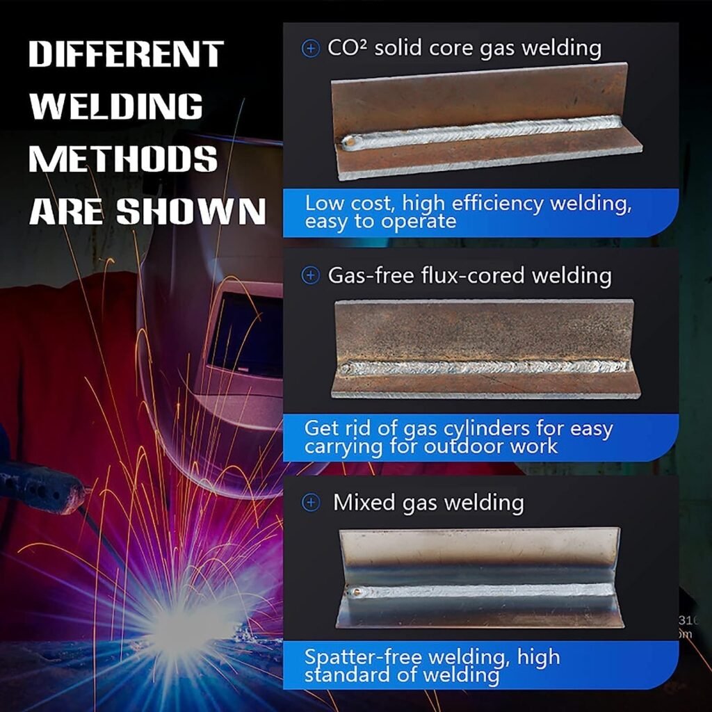 MIG Welder 250A Welding Machine 3 in 1 Combo MMA MIG Lift TIG Welder Flux Core Portable Welding Equipment
