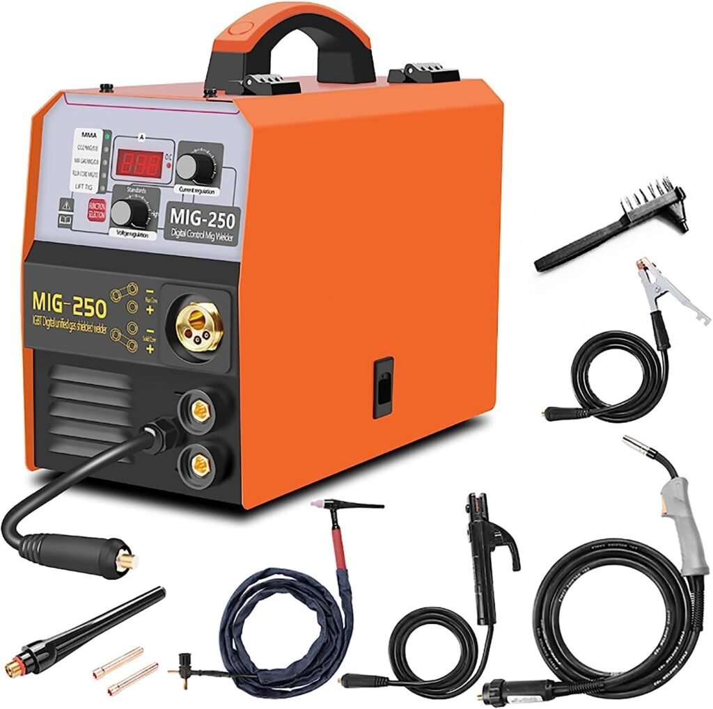 MIG Welder 250A Welding Machine 3 in 1 Combo MMA MIG Lift TIG Welder Flux Core Portable Welding Equipment