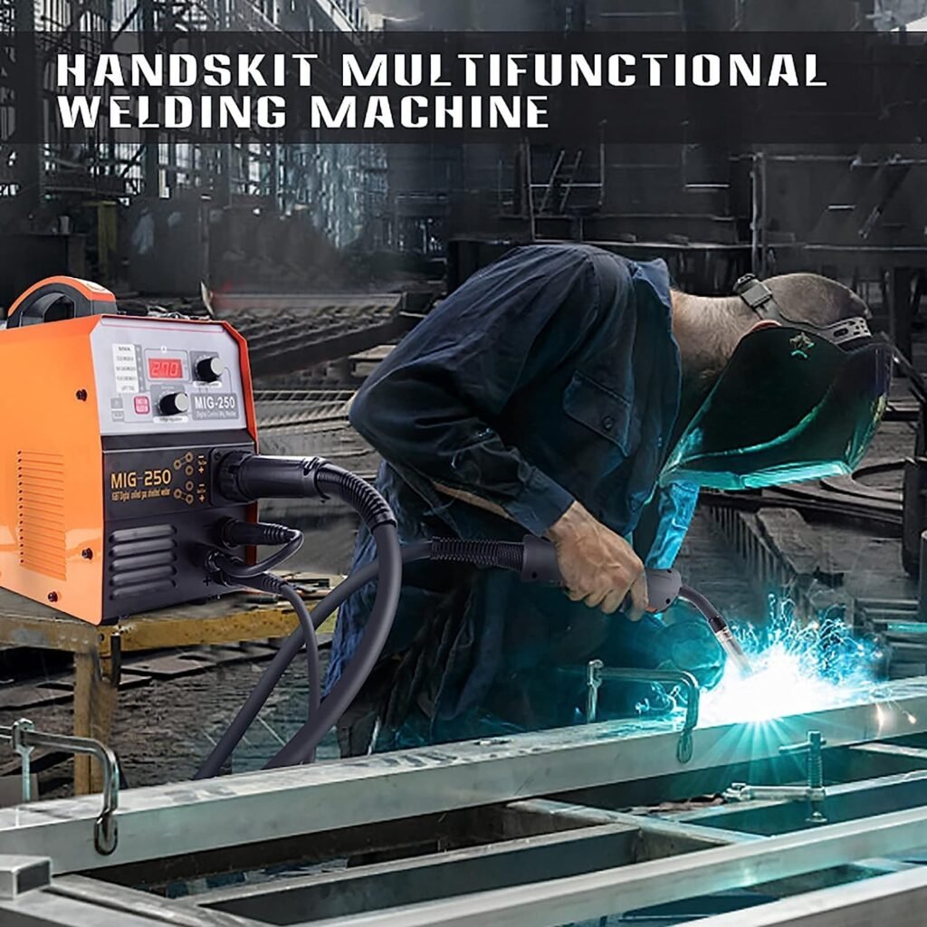 MIG Welder 250A Welding Machine 3 in 1 Combo MMA MIG Lift TIG Welder Flux Core Portable Welding Equipment